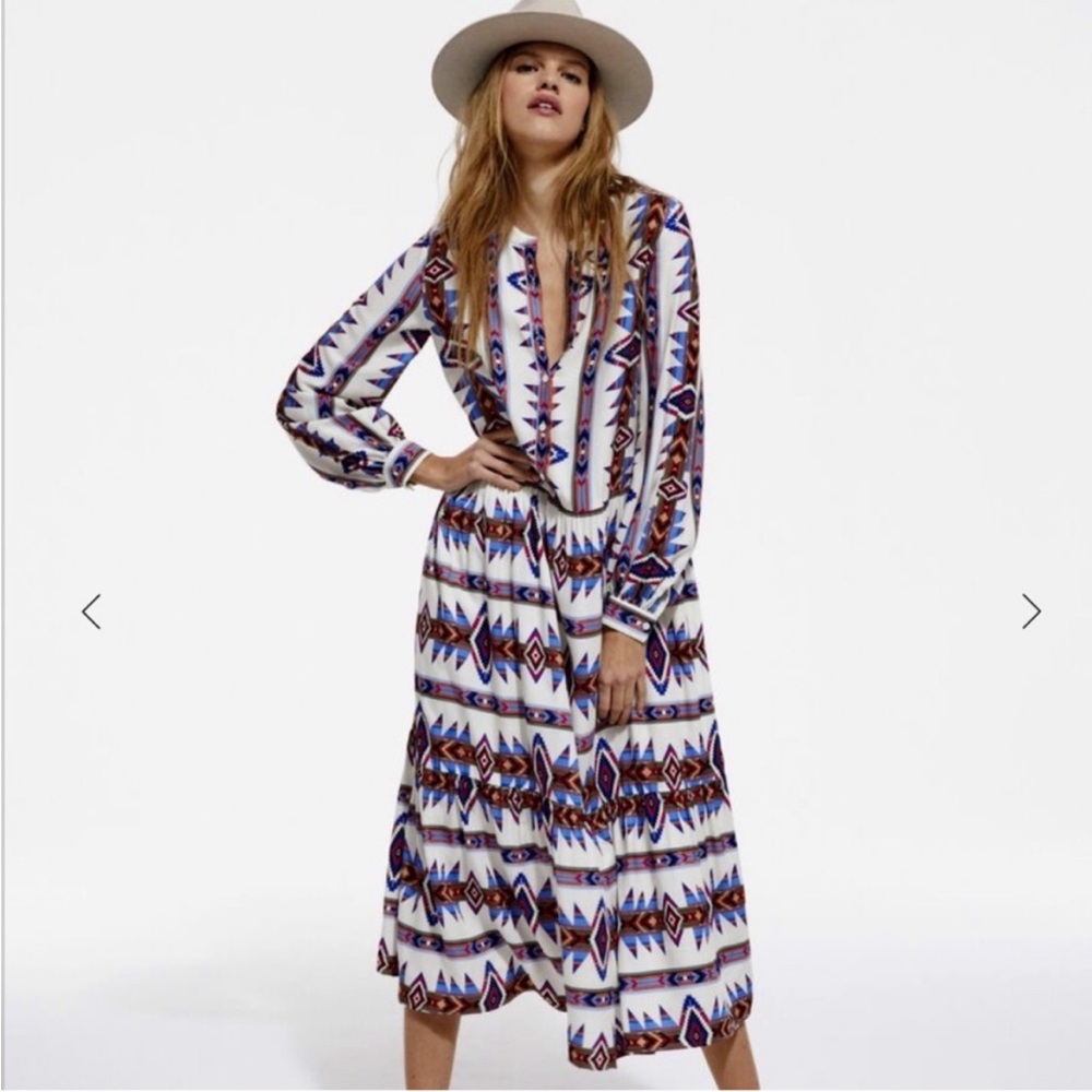 The Kooples Geometric Print Dress